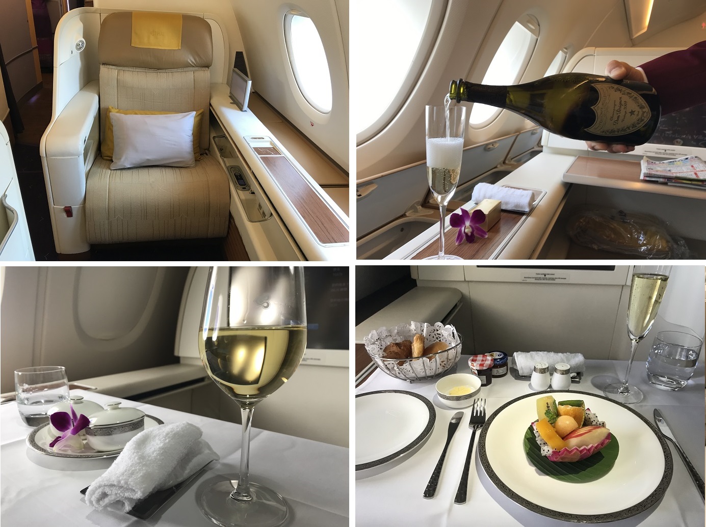 タイ国際航空A380ファーストクラス搭乗記。バンコク～成田/TG676